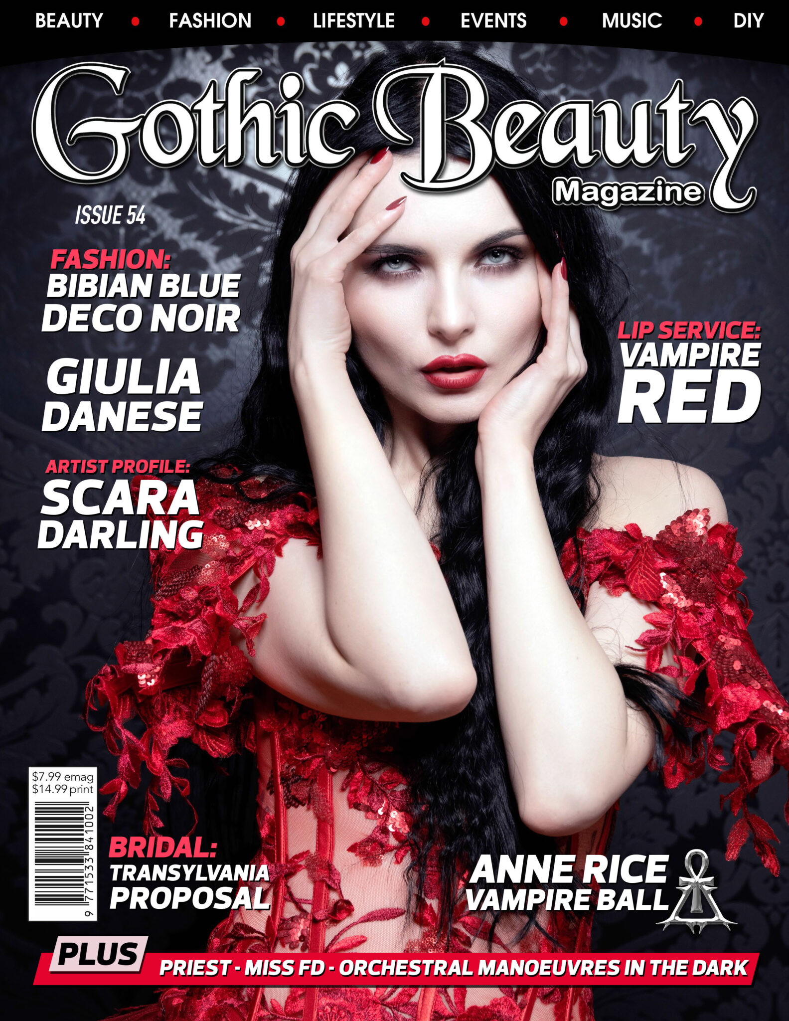 Gothic Beauty Magazine 54 Print Edition Zinetastic Serving The